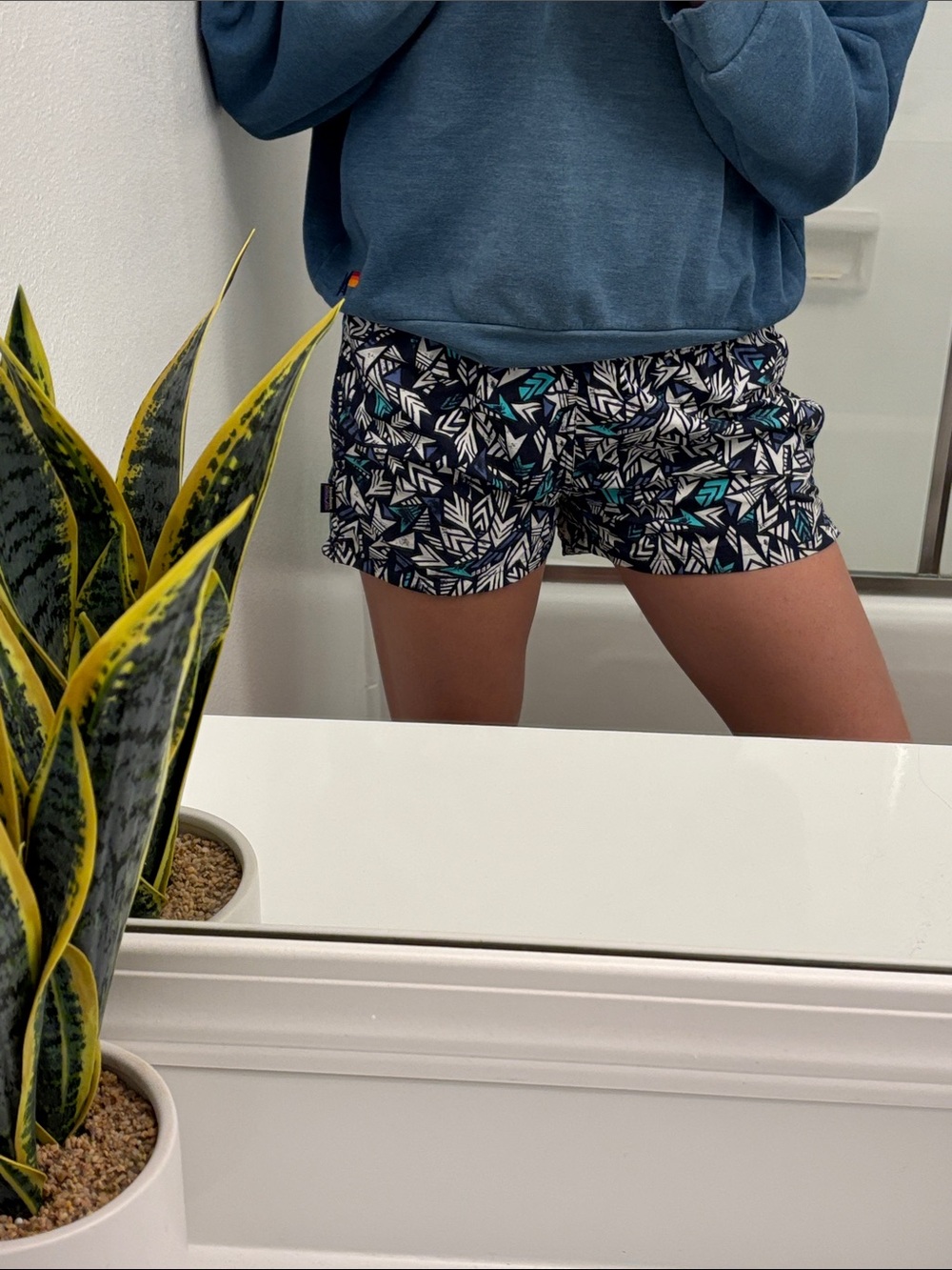 Patagonia Printed Navy and White Women’s Shorts